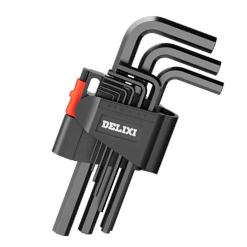 9-Piece Ball End Hex Key Set – Long Arm S2 Alloy Steel Allen Wrench Kit with Flat Head & Ball End, Extra Long L-Shape Hexagonal Wrench for Home Repair, Bike, Furniture Assembly